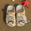 Personalized School Bus Driver Crocs Crocband Clogs, Gift For Lover Bus Driver Crocs Comfy Footwear
