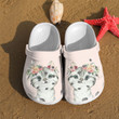 Little Cat Flowers Crocs Crocband Clogs, Gift For Lover Little Cat Crocs Comfy Footwear