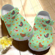Chicken Crocs Crocband Clogs, Gift For Lover Chicken Crocs Comfy Footwear