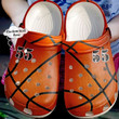 Personalized Basketball Leather Crocs Crocband Clogs, Gift For Lover Basketball Crocs Comfy Footwear