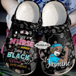 Personalized Black Nurse Crocs Crocband Clogs, Gift For Lover Black Nurse Crocs Comfy Footwear