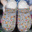 Sloth Yoga Crocs Crocband Clogs, Gift For Lover Sloth Yoga Crocs Comfy Footwear