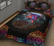 Colored Wings Of Dragon, Mandala Corner Quilt Bedding Set