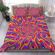 Hippie Trippy Bed Sheets Spread Duvet Cover Bedding Set