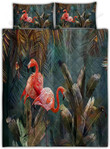 Hawaii Flamingo Art Quilt Bedding Set