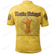 Latin Kings Gang Yellow Bandana Pattern Polo Shirt