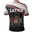Latvia Flag Polo Shirt