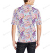 Lilac Pattern Unisex Polo Shirt