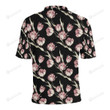 Tulip Pink Pattern Unisex Polo Shirt