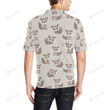 Raccoon Pattern Unisex Polo Shirt