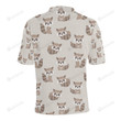 Raccoon Pattern Unisex Polo Shirt