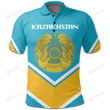 Kazakhstan Coat Of Arms Polo Lucian Style J5W