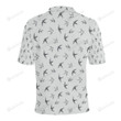 Swallow Bird Pattern Unisex Polo Shirt