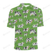 Cow Happy Pattern Unisex Polo Shirt