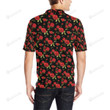 Red Rose Themed Unisex Polo Shirt