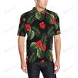 Red Hibiscus Tropical Unisex Polo Shirt