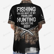 Hunting Fishing Solve All My Problems 3D All Over Printed Polo Shirt