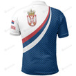 Serbia Flag (Blue) Polo Shirt