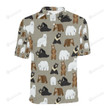 Bear Pattern Unisex Polo Shirt