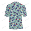 Swallow Bird Pattern Unisex Polo Shirt