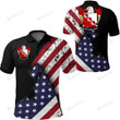 MacWilliams USA Special Grunge Flag Polo Shirt