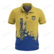 Colombia Unisex All Over Print Polo Shirt
