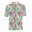 Hummingbird Tropical Pattern Unisex Polo Shirt