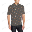 Basset Hound Pattern Unisex Polo Shirt