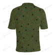 Brocade Pattern Unisex Polo Shirt