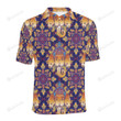 Ganesha Pattern Unisex Polo Shirt