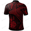 New Caledonia Humpback Whale & Coat of Arms Red Polo Shirt