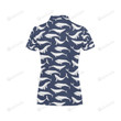 Whale Print Unisex Polo Shirt