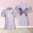 Butterfly Believe Lupus Awareness Polo Shirt