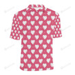 Heart Pattern Unisex Polo Shirt