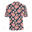 Rose Pattern Unisex Polo Shirt