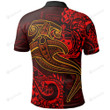 Samoa Red Shark Polynesian Tattoo Polo Shirt