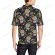 Lotus Embroidered Pattern Unisex Polo Shirtt