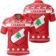Christmas Lebanon Coat Of Arms Polo Shirt