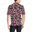 Apple Blossom Pattern Unisex Polo Shirt