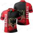 Albania Coat Of Arms Quarter Polo Shirt