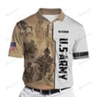 Veteran Us Army 3D All Over Printed Polo Shirt