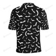 Bat Pattern Print Unisex Polo Shirt