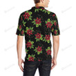 Poinsettia Pattern Unisex Polo Shirt