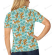 Tiger Print Unisex Polo Shirt