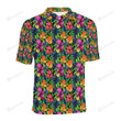 Tropical Folower Colorful Unisex Polo Shirt