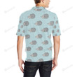 Hedgehog Pattern Print Unisex Polo Shirt