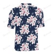 Plumeria Pattern Unisex Polo Shirt