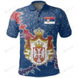 Serbia Christmas Coat Of Arms Polo Shirt