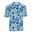 Plumeria Pattern Unisex Polo Shirt