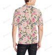 Floral Pink Butterfly Unisex Polo Shirt